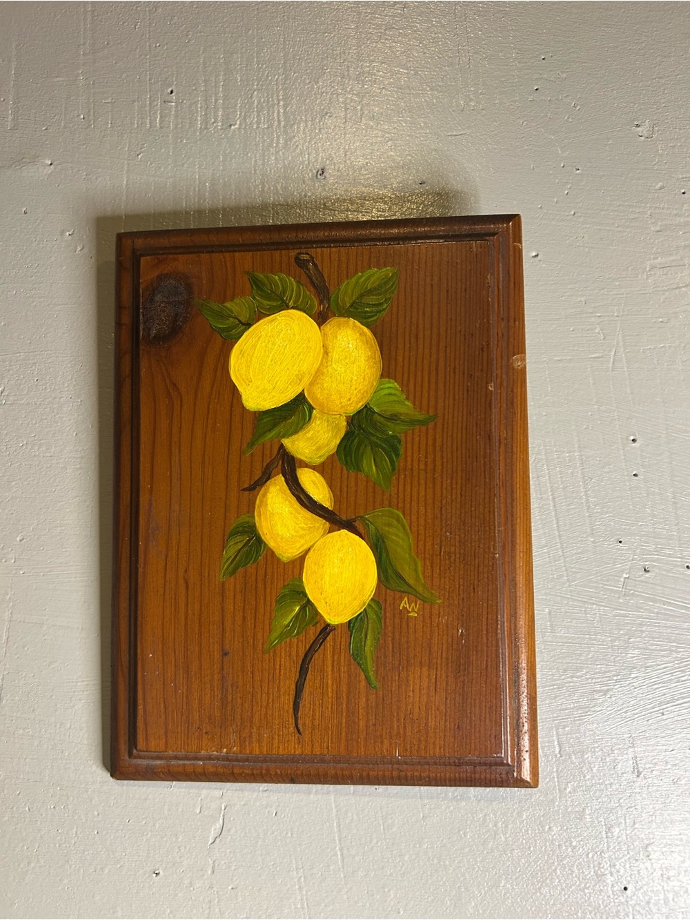 Bright Yellow Lemon Wall Art Plaque